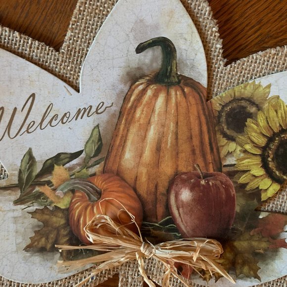 Welcome Fall leaf wall sign - Picture 2 of 3